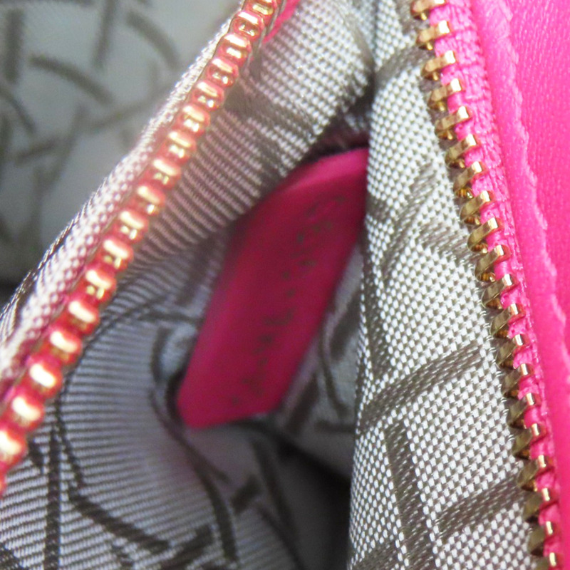 桃紅色 羊皮 Mini Lady Dior 兩用包【Dior 迪奧】-7