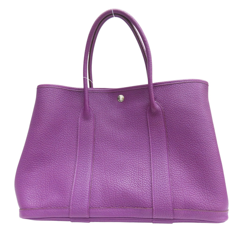 紫色 Negonda牛皮 Garden Party 36 手提包 口R刻【HERMES 愛馬仕】-0