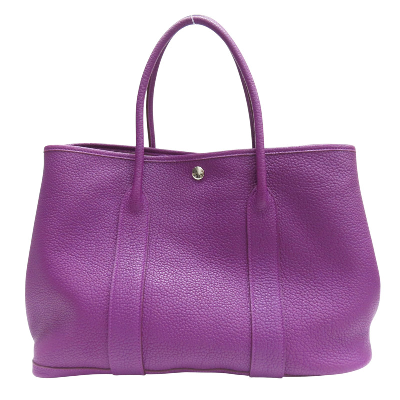 紫色 Negonda牛皮 Garden Party 36 手提包 口R刻【HERMES 愛馬仕】-1