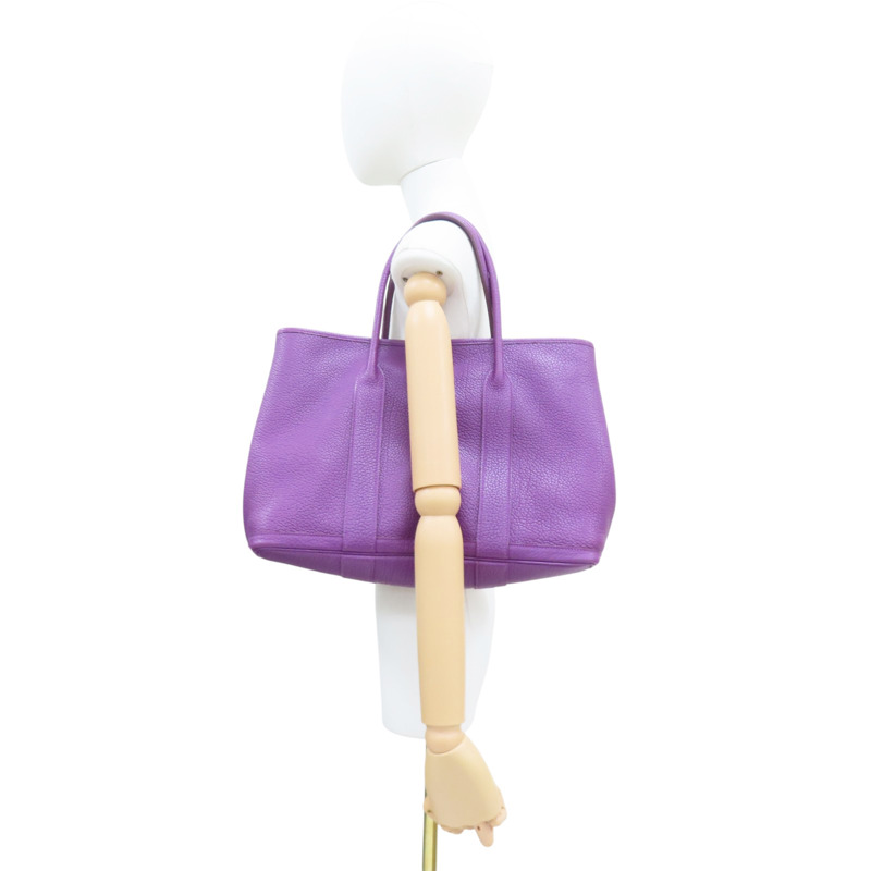 紫色 Negonda牛皮 Garden Party 36 手提包 口R刻【HERMES 愛馬仕】-8