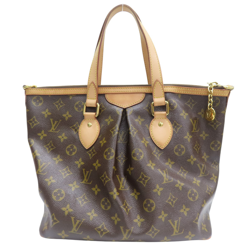 棕色 原花帆布 Palermo PM 兩用包【LOUIS VUITTON LV 路易威登】 M40145-1