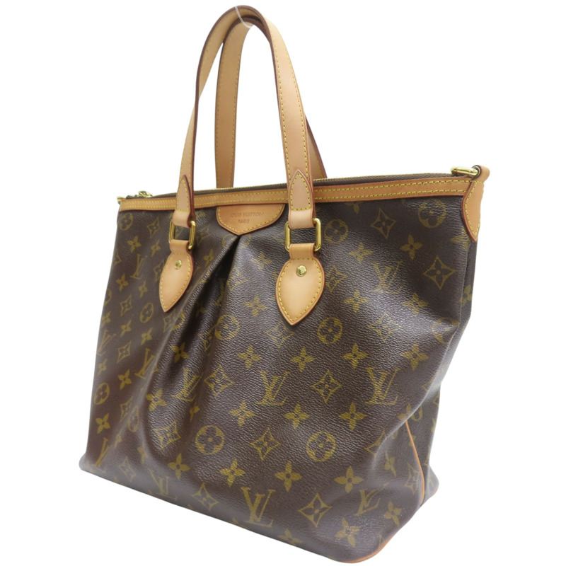 棕色 原花帆布 Palermo PM 兩用包【LOUIS VUITTON LV 路易威登】 M40145-2