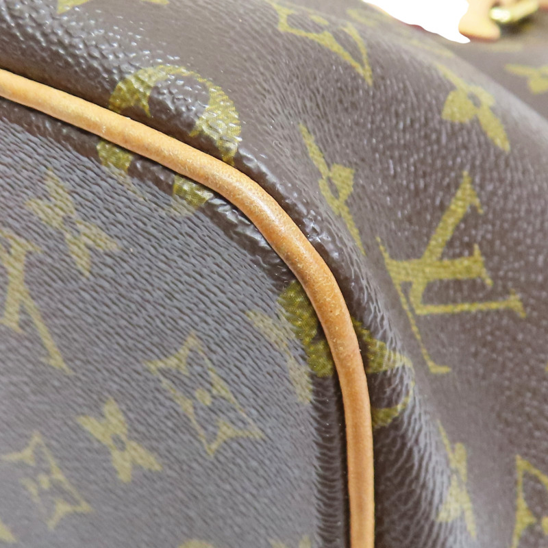 棕色 原花帆布 Palermo PM 兩用包【LOUIS VUITTON LV 路易威登】 M40145-12