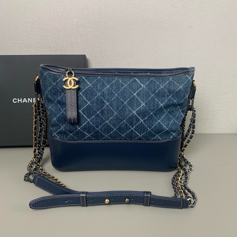 香奈兒 牛仔藍流浪包小號 簡直天菜 時尚的經典💙-2