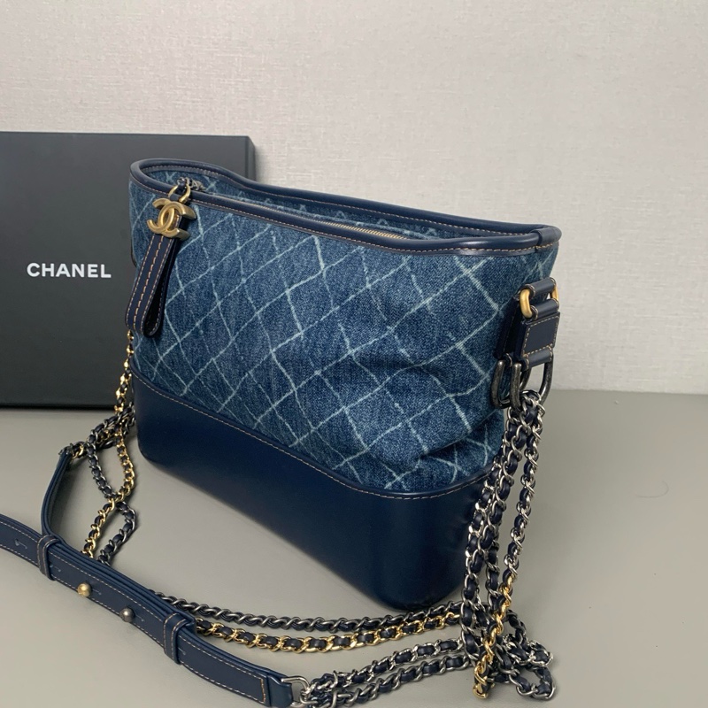 香奈兒 牛仔藍流浪包小號 簡直天菜 時尚的經典💙-4