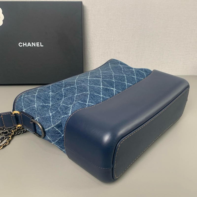 香奈兒 牛仔藍流浪包小號 簡直天菜 時尚的經典💙-6