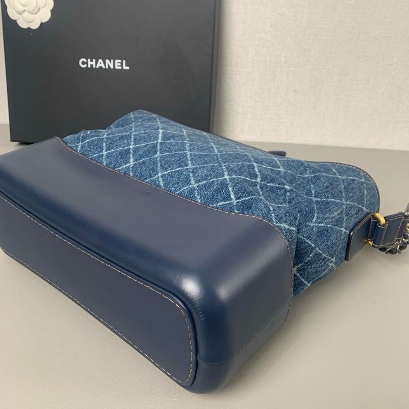 香奈兒 牛仔藍流浪包小號 簡直天菜 時尚的經典💙-7