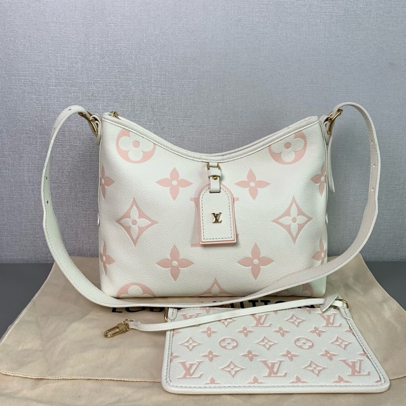 LV carryall小號 晶片款 粉白配色仙女感滿滿🥰-1