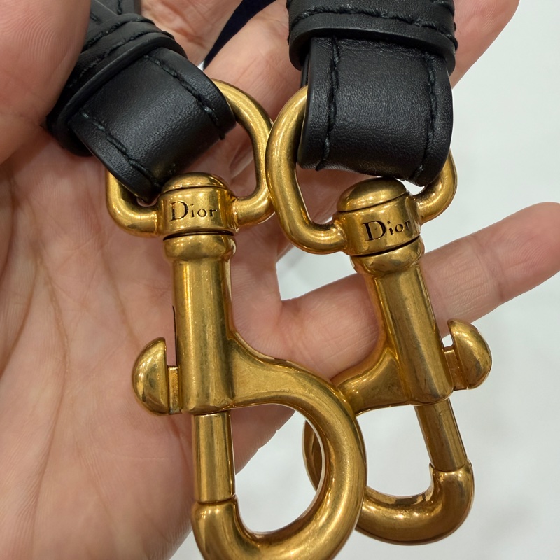 Christian Dior Paris 迪奧 CD 粉 刺繡 背帶 肩背帶 斜背帶 側背帶 寬背帶 粗背帶-6