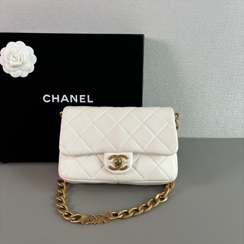 Chanel 香奈兒 白金流蘇單肩包 氣質滿滿🤍-1