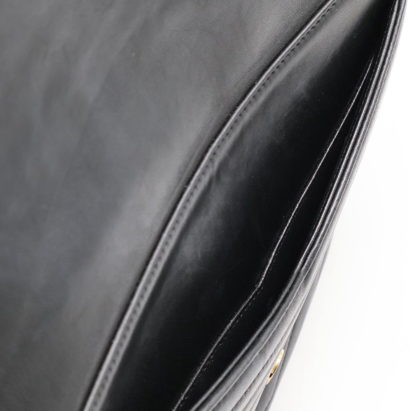 YSL Sulpice信封郵差包 - 中號黑金-5