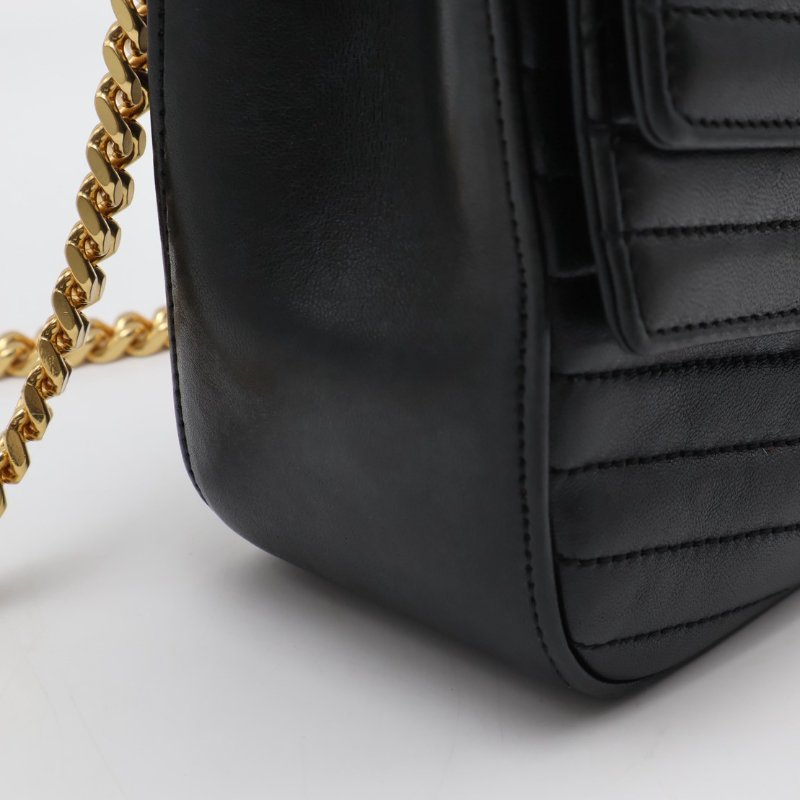 YSL Sulpice信封郵差包 - 中號黑金-7