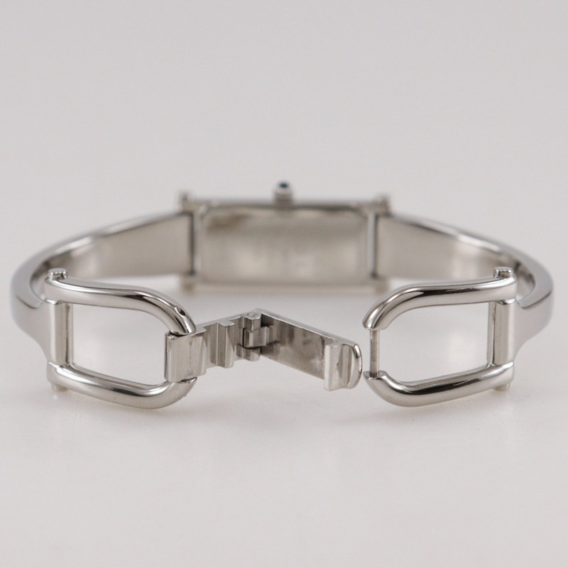 Gucci 1500L 女士不鏽鋼石英模擬腕錶，粉紅色錶盤-5