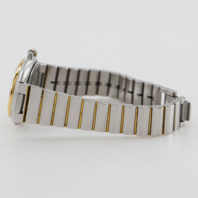 登喜路千禧系列女士腕錶，不鏽鋼錶殼，鍍金石英機芯，模擬顯示，錶盤-3