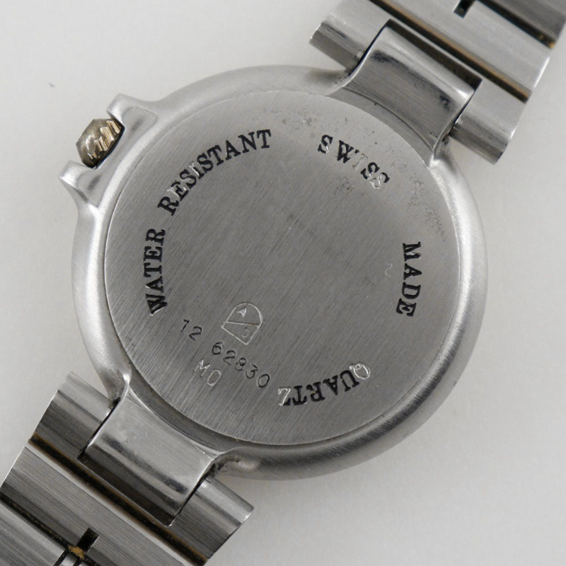 登喜路千禧系列女士腕錶，不鏽鋼錶殼，鍍金石英機芯，模擬顯示，錶盤-5