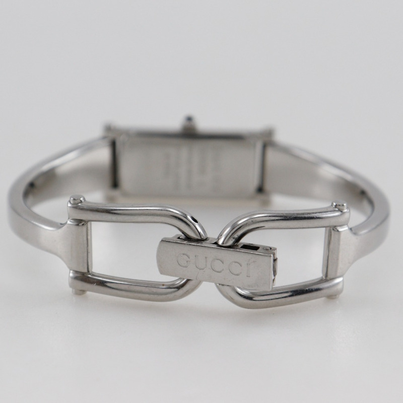 Gucci 1500L 女士不鏽鋼石英模擬腕錶，粉紅色錶盤-4