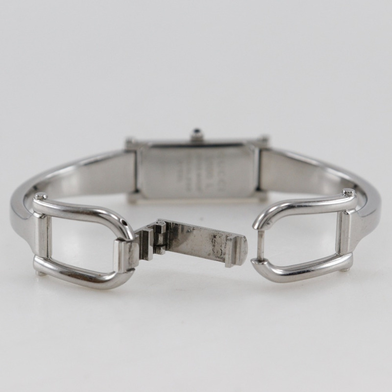 Gucci 1500L 女士不鏽鋼石英模擬腕錶，粉紅色錶盤-6