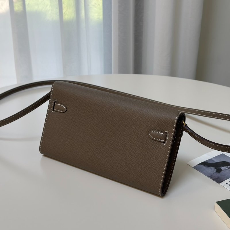 HERMES Kelly to go - 灰金 K-4