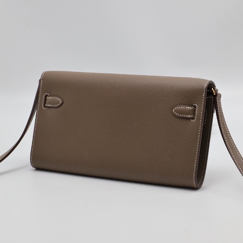 HERMES Kelly to go - 灰金 K-2
