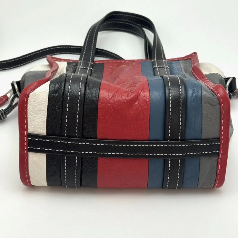 BALENCIAGA拼色Bazar系列肩背斜背包22*21*11 98新配件塵袋-2