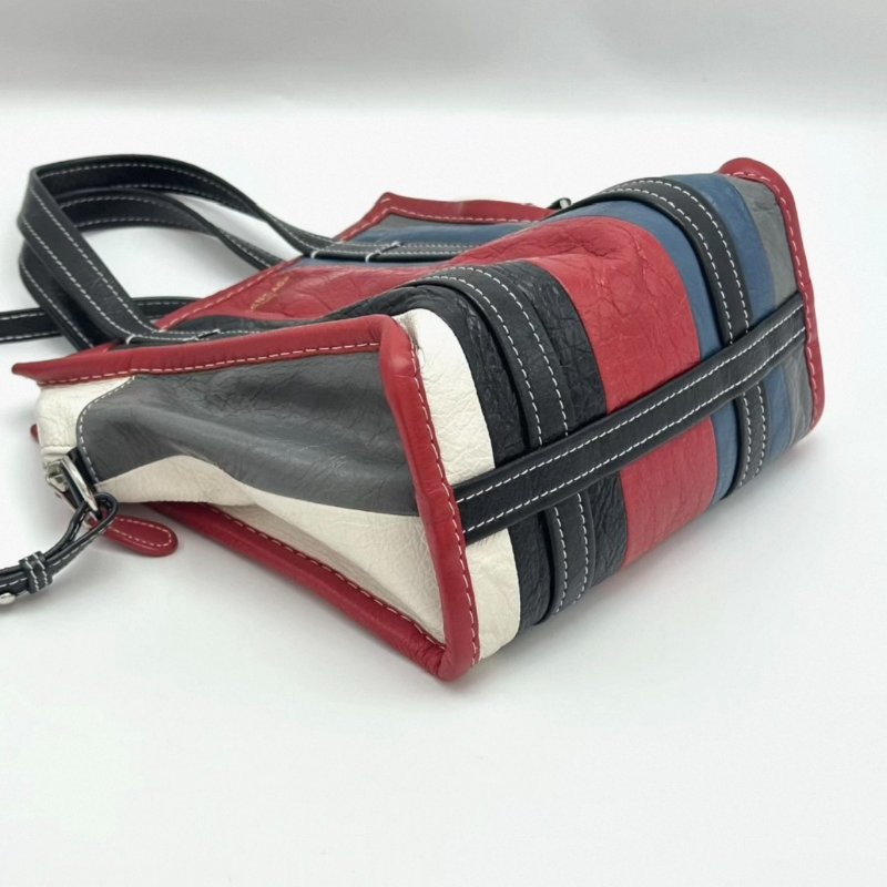 BALENCIAGA拼色Bazar系列肩背斜背包22*21*11 98新配件塵袋-3