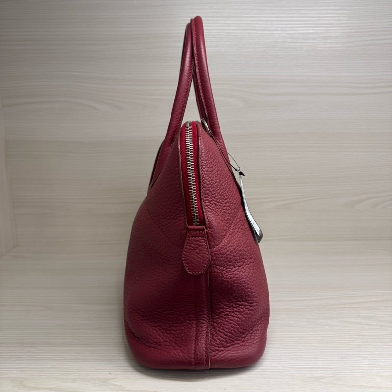 HERMES石榴紅銀知BOLIDE 31 TC皮/T-1