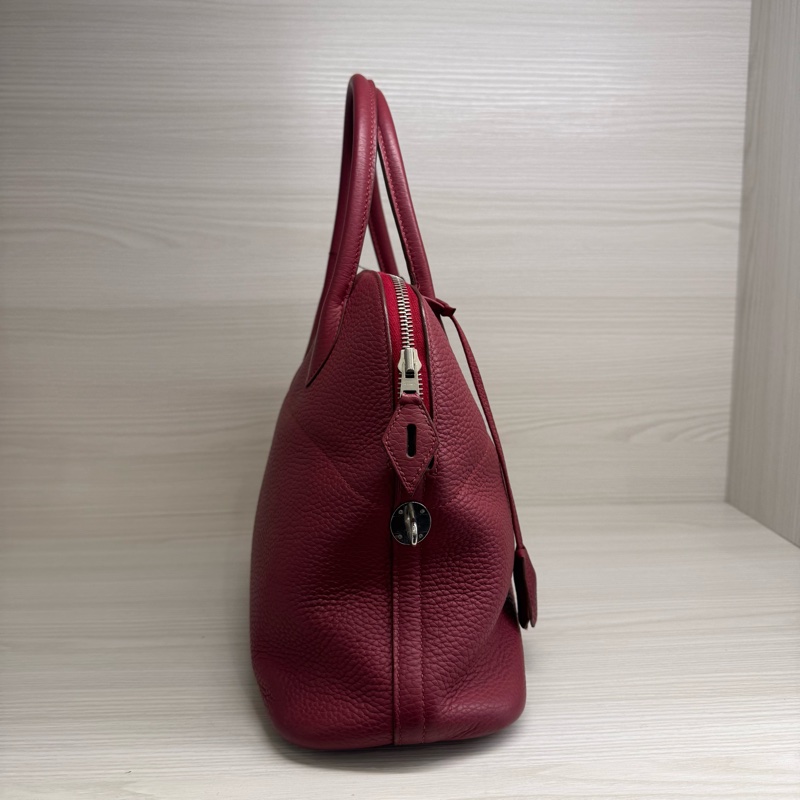 HERMES石榴紅銀知BOLIDE 31 TC皮/T-3