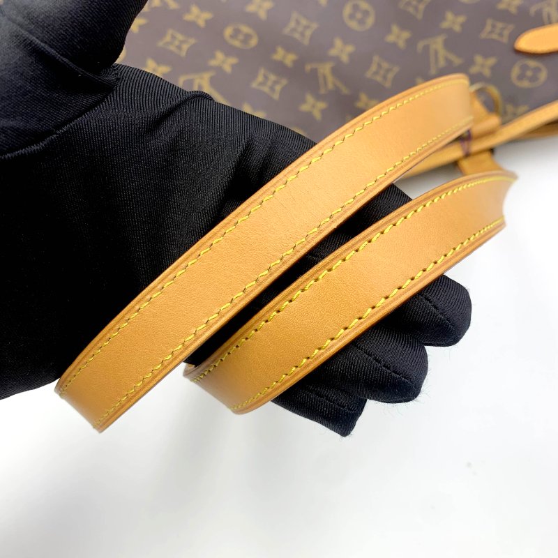 Louis Vuitton 經典老花南瓜包，LV路易威登，托特包，購物包，辦公包，單肩包，公事包，二手正品，真品，免運-30