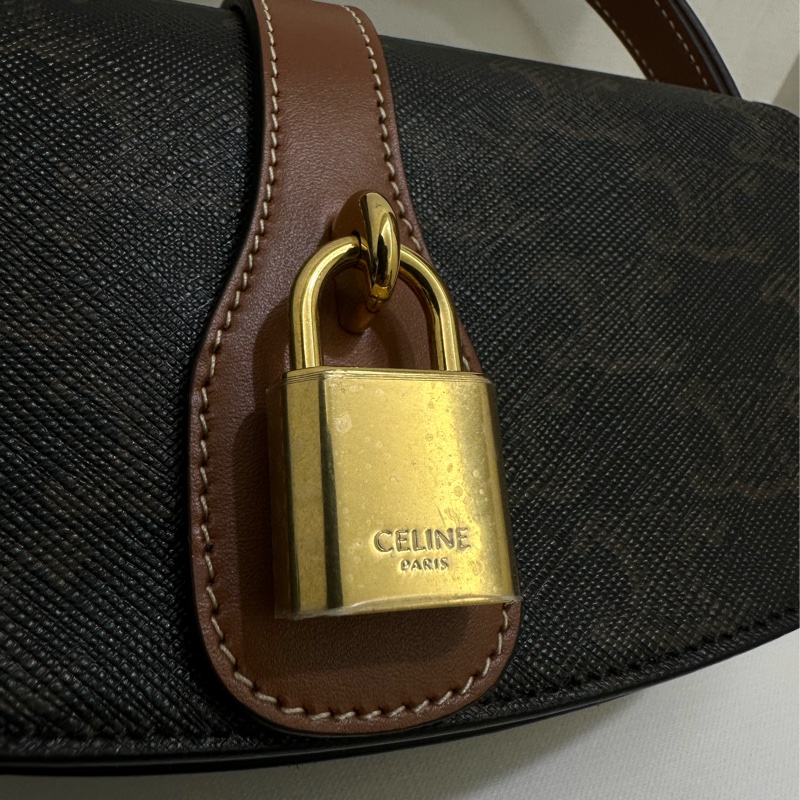 全新 Celine tabou 鎖頭腋下包-4