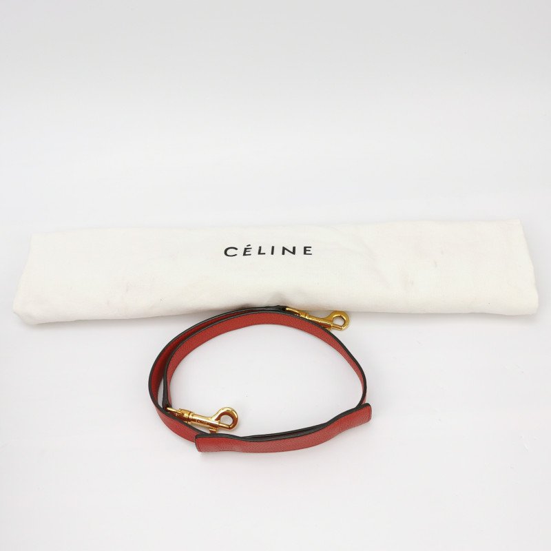 Celine Trapeze 鞦韆包小號牛皮翻毛皮純色方形鎖扣單肩包-8