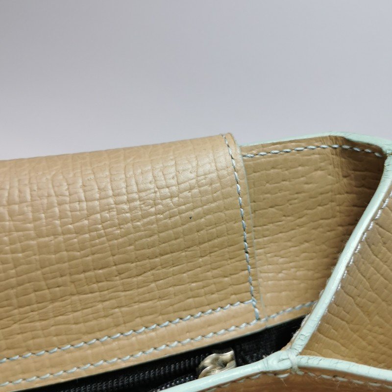 Loewe 牛皮純色字母Logo壓印手提包-9