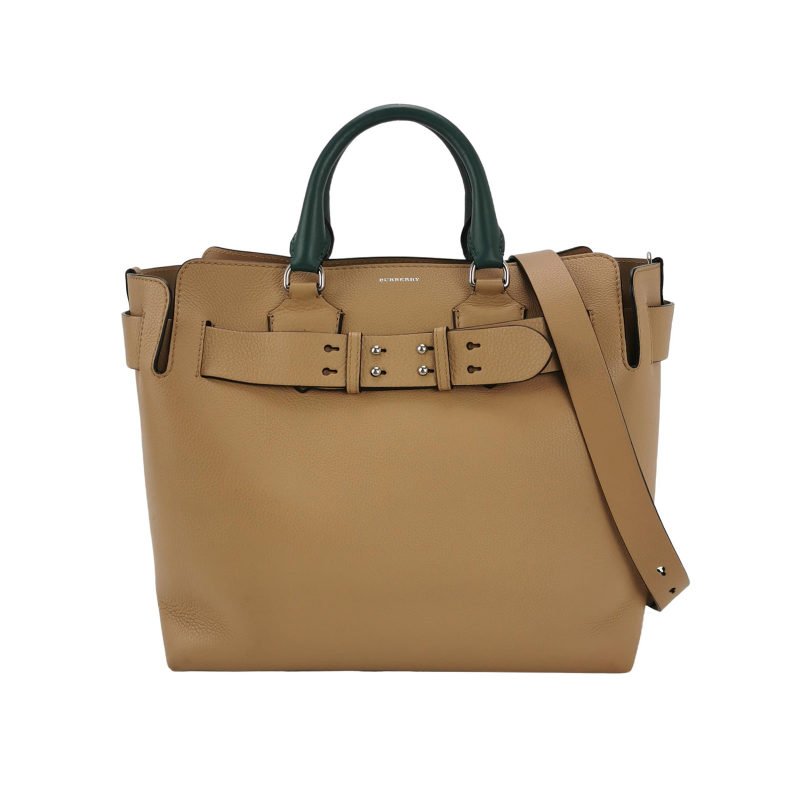 Burberry The Belt 牛皮拼色腰帶裝飾斜挎包-0