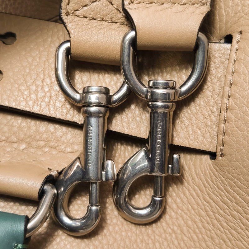 Burberry The Belt 牛皮拼色腰帶裝飾斜挎包-11