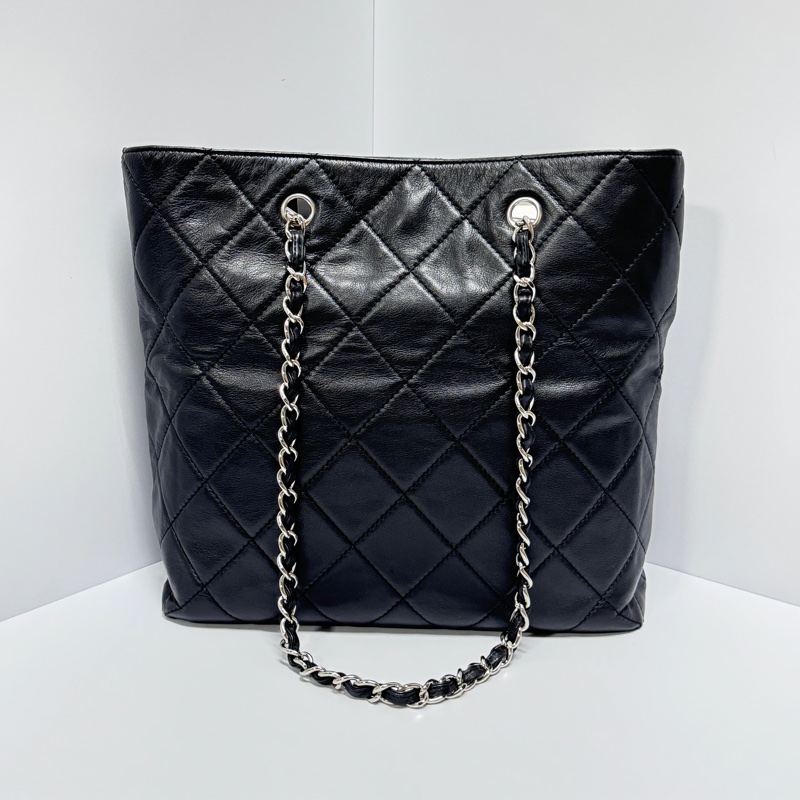 （超稀有！） Chanel 經典菱格紋 羊皮托特包👜 專櫃27萬！-8