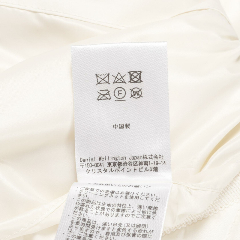 Daniel Wellington 輕薄絎縫外套 DW02000003L 聚酯纖維 白色 全新 女款-4