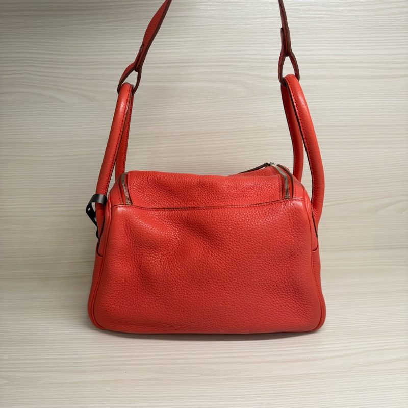 HERMES LINDY26芍藥粉銀釦/框O-1