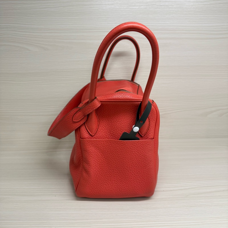 HERMES LINDY26芍藥粉銀釦/框O-2