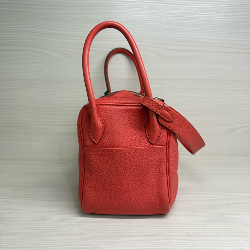 HERMES LINDY26芍藥粉銀釦/框O-3