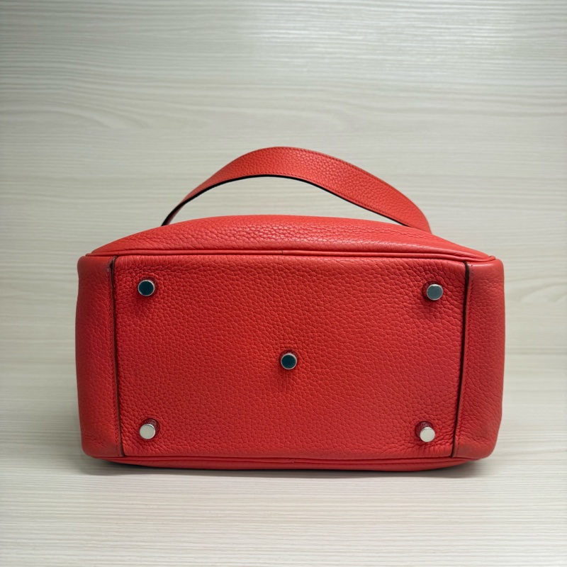 HERMES LINDY26芍藥粉銀釦/框O-4