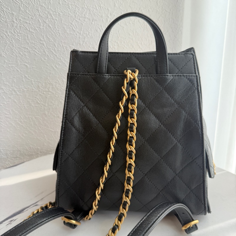 Chanel .黑色荔枝最新款 剛買沒多久 割愛-3