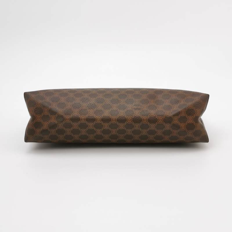 Celine 牛皮凱旋門老花手拿包-4