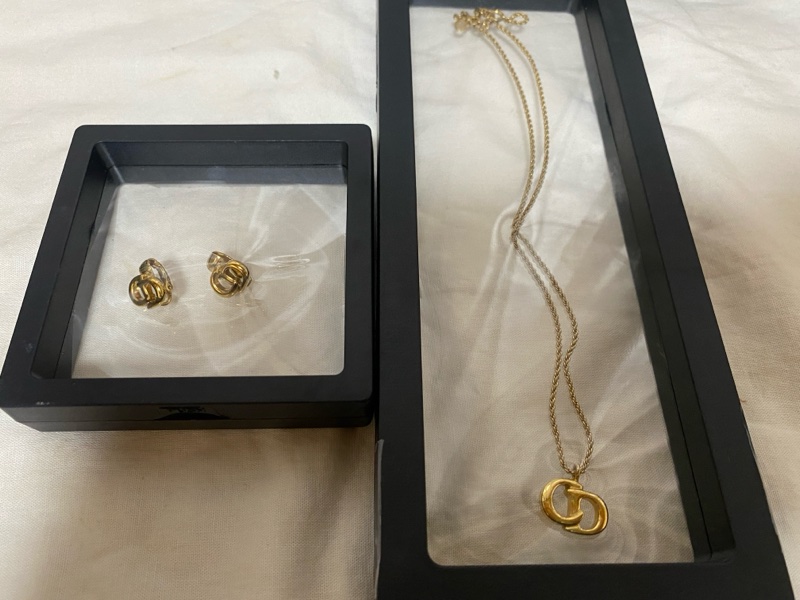 dior項鍊/夾式耳環-0