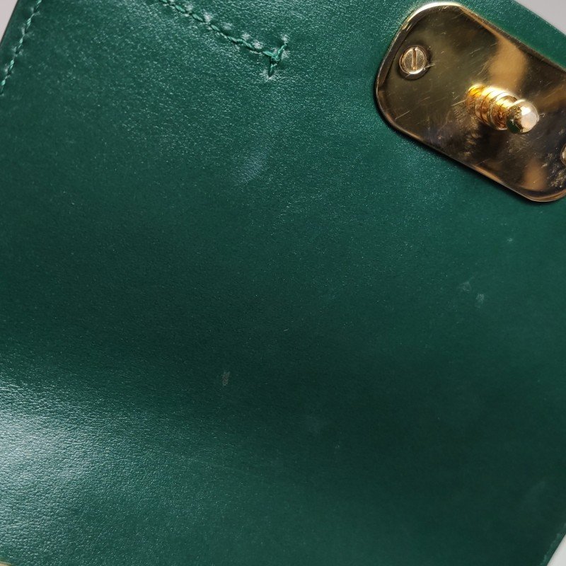 Chloe C迷你牛皮翻毛皮拼皮字母C徽飾斜挎包-9