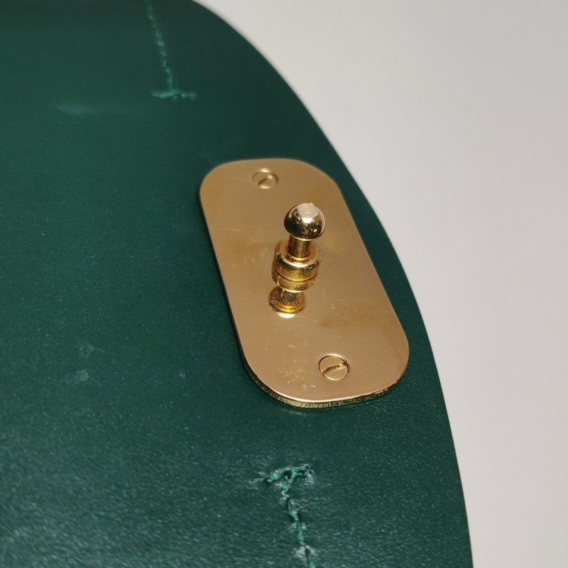 Chloe C迷你牛皮翻毛皮拼皮字母C徽飾斜挎包-12