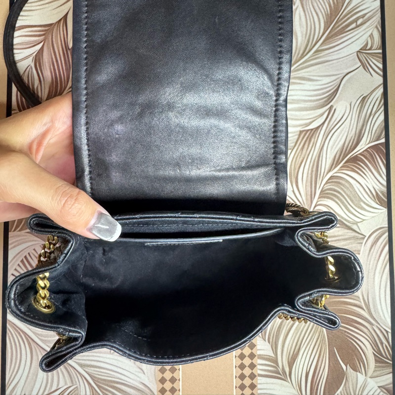 Saint Laurent YSL Nolita Mini Bag小羊皮 黑色-9