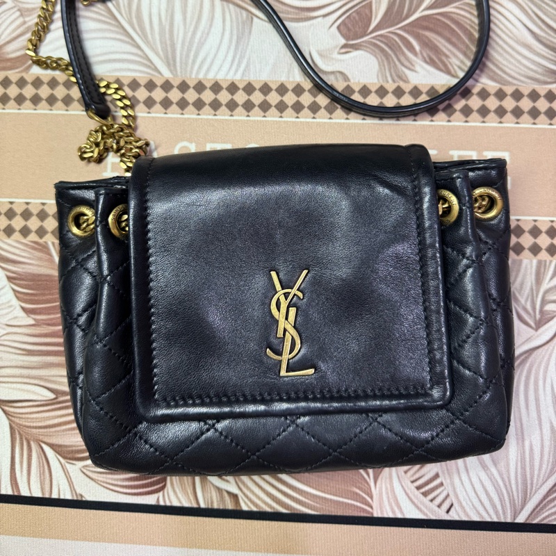 Saint Laurent YSL Nolita Mini Bag小羊皮 黑色-11