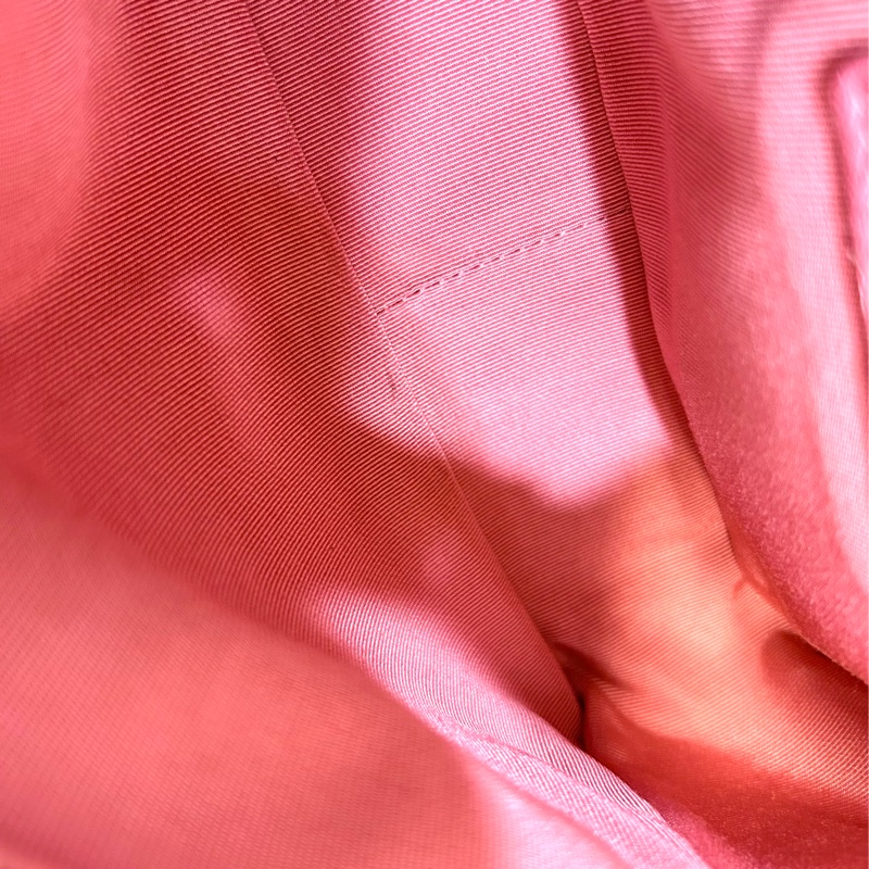 CHANEL粉色小羊皮鉚釘大雙C金鍊手提側背包AS1514-16