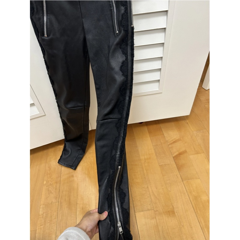 Alexander McQueen 羊皮皮褲-3