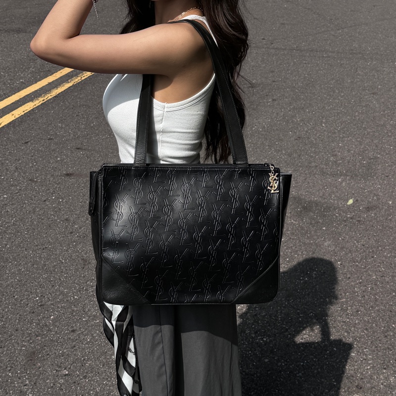 （極新🎁） YSL 聖羅蘭“ysl黑老花” 肩背包 專櫃價98000！-1