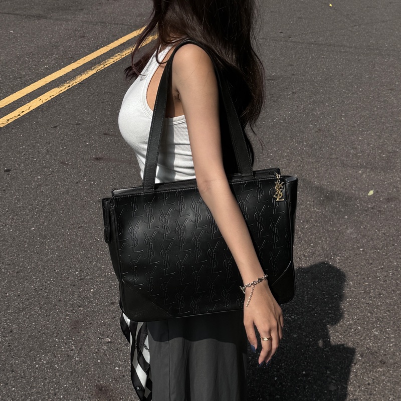 （極新🎁） YSL 聖羅蘭“ysl黑老花” 肩背包 專櫃價98000！-7